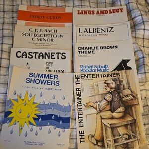 80s Collection of 8 Intermediate Piano Sheet Music